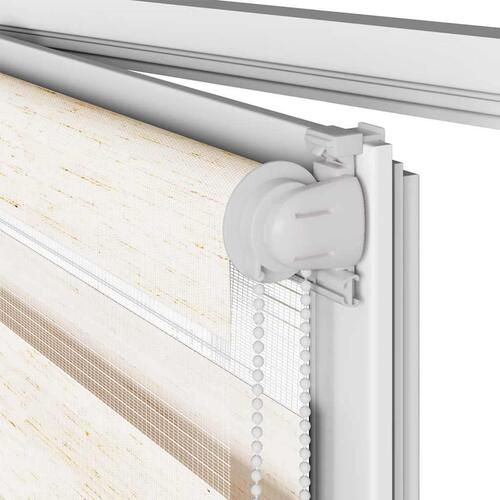 Zebragardin marmorbeige 40x230 cm stofbredde 35,9 cm polyester