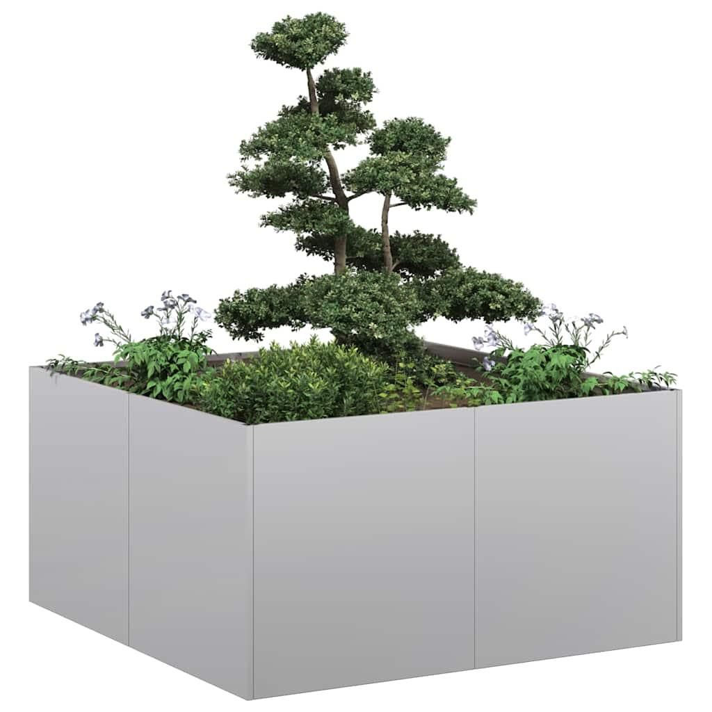 Plantekasse 80x80x40 cm galvaniseret stål