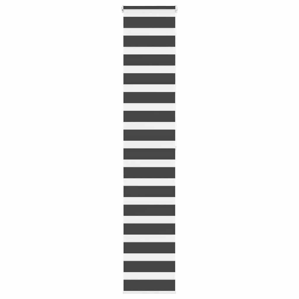 Zebragardin sort 50x200 cm stofbredde 45,9 cm polyester