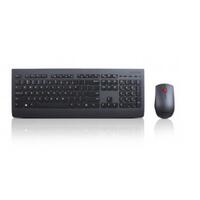 Tastatur og trådløs mus Lenovo 4X30H56823 Sort Spansk qwerty