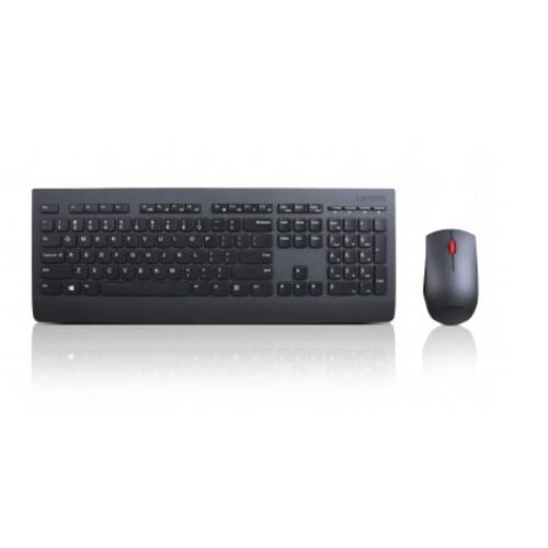 Tastatur og trådløs mus Lenovo 4X30H56823 Sort Spansk qwerty
