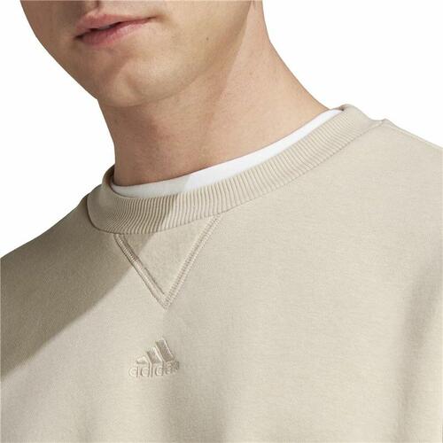 Sweaters uden Hætte til Mænd Adidas All Szn Hvid Beige XL