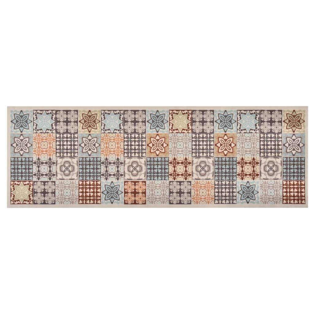 Vaskbar køkkenmåtte 45x150 cm mosaikmønster