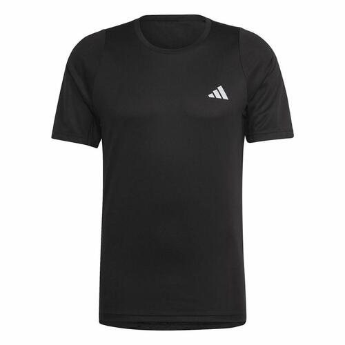 Kortærmet T-shirt til Mænd Adidas Run Icons 3S T Sort L