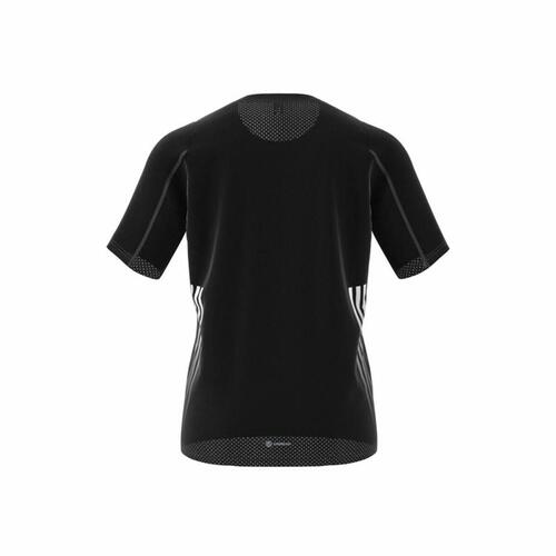Kortærmet T-shirt til Mænd Adidas Run Icons 3S T Sort L