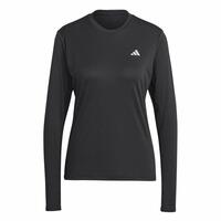 Kvinde Langærmet T-Shirt Adidas Run It Sort M