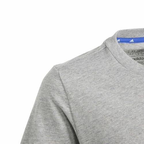 Kortærmet T-shirt til Børn Adidas Essentials Big Logo Grå 7-8 år