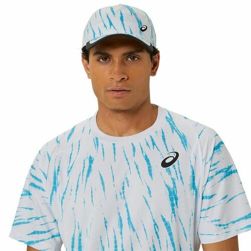 Kortærmet Sport T-shirt Asics Game Ss Top Hvid Lyseblå Tovtrækning L