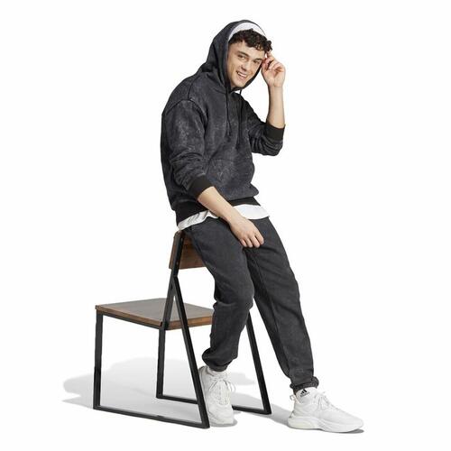 Hættetrøje til Mænd Adidas All Szn Sort Grå M