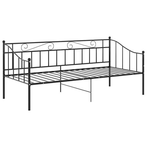 Sengestel til sovesofa 90x200 cm metal sort