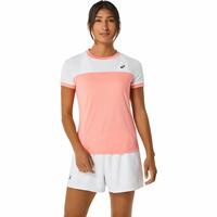 Kortærmet Sport T-shirt Asics Court Pink Tovtrækning M