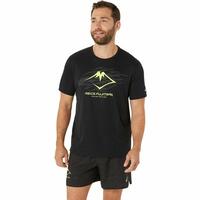 Kortærmet T-shirt til Mænd Asics Fujitrail Logo Ss Top Sort L