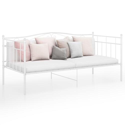 Sengestel til sovesofa 90x200 cm metal hvid