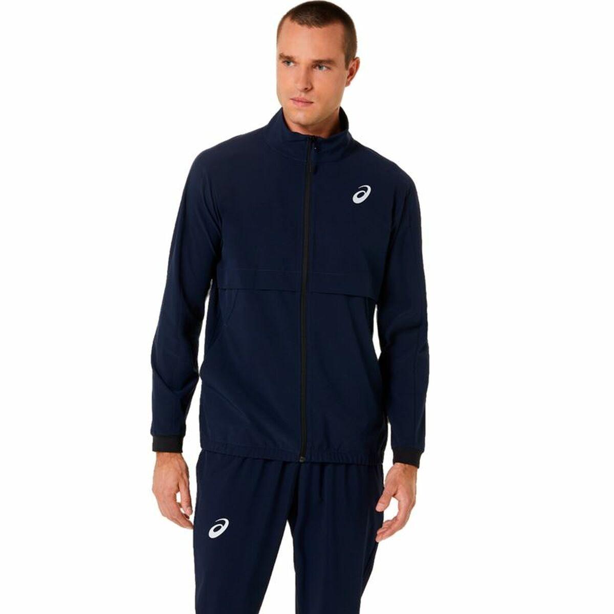 Sportsjakke til Mænd Asics Match Blå M