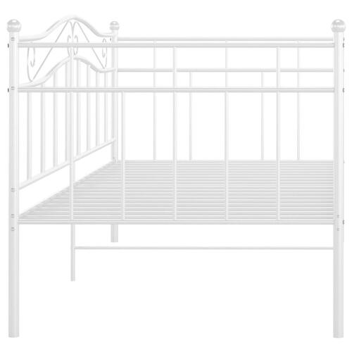Sengestel til sovesofa 90x200 cm metal hvid
