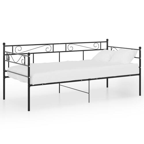 Sengestel til sovesofa 90x200 cm metal sort