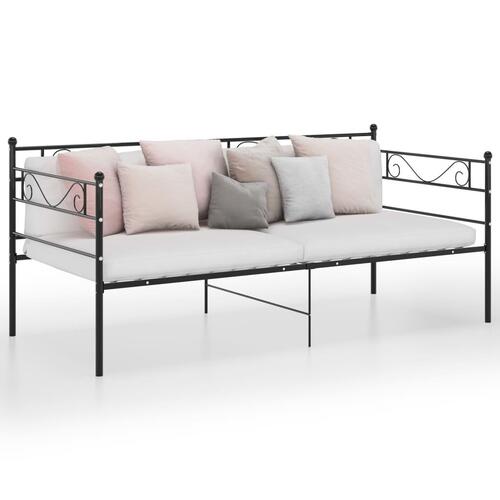 Sengestel til sovesofa 90x200 cm metal sort