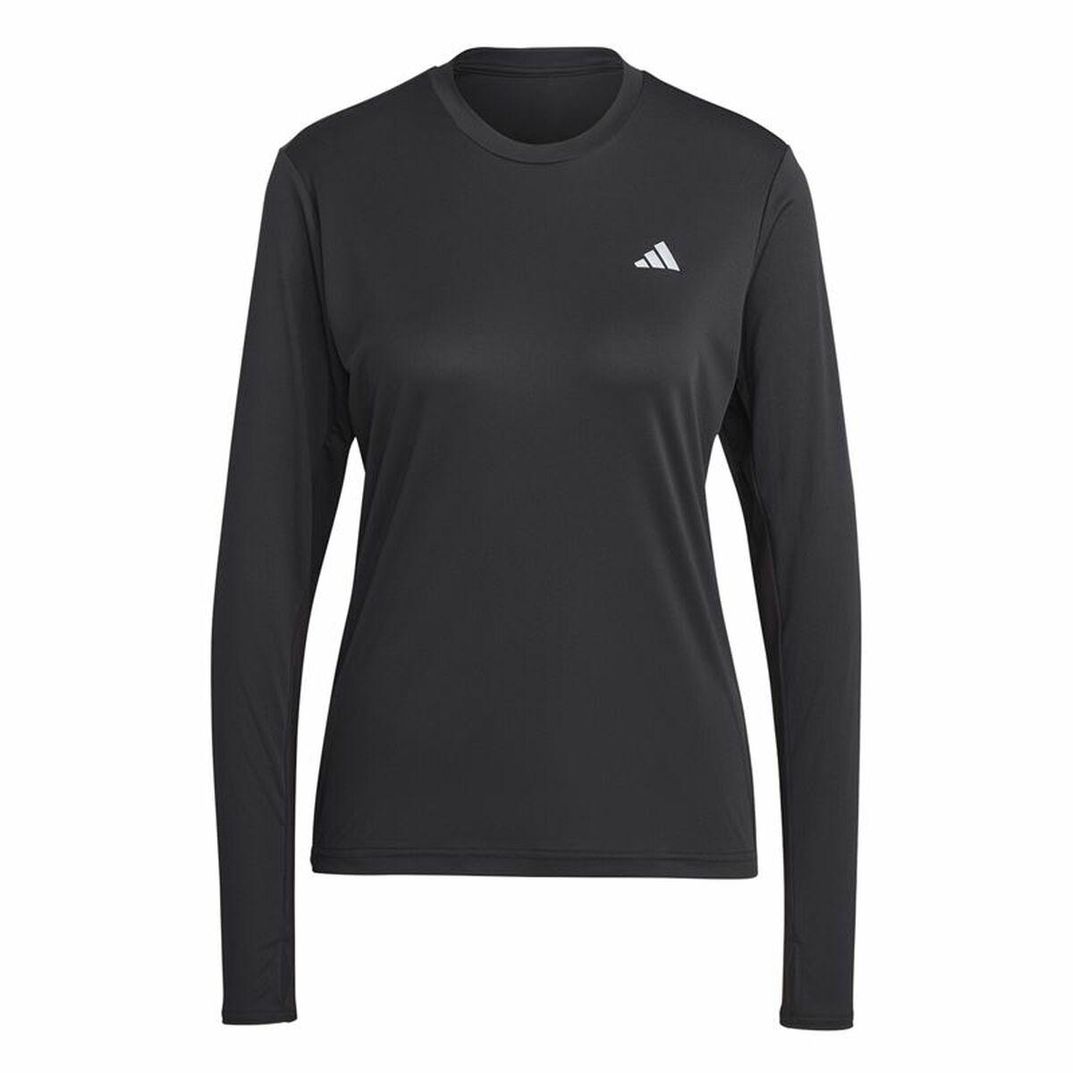 Kvinde Langærmet T-Shirt Adidas Run It Sort L