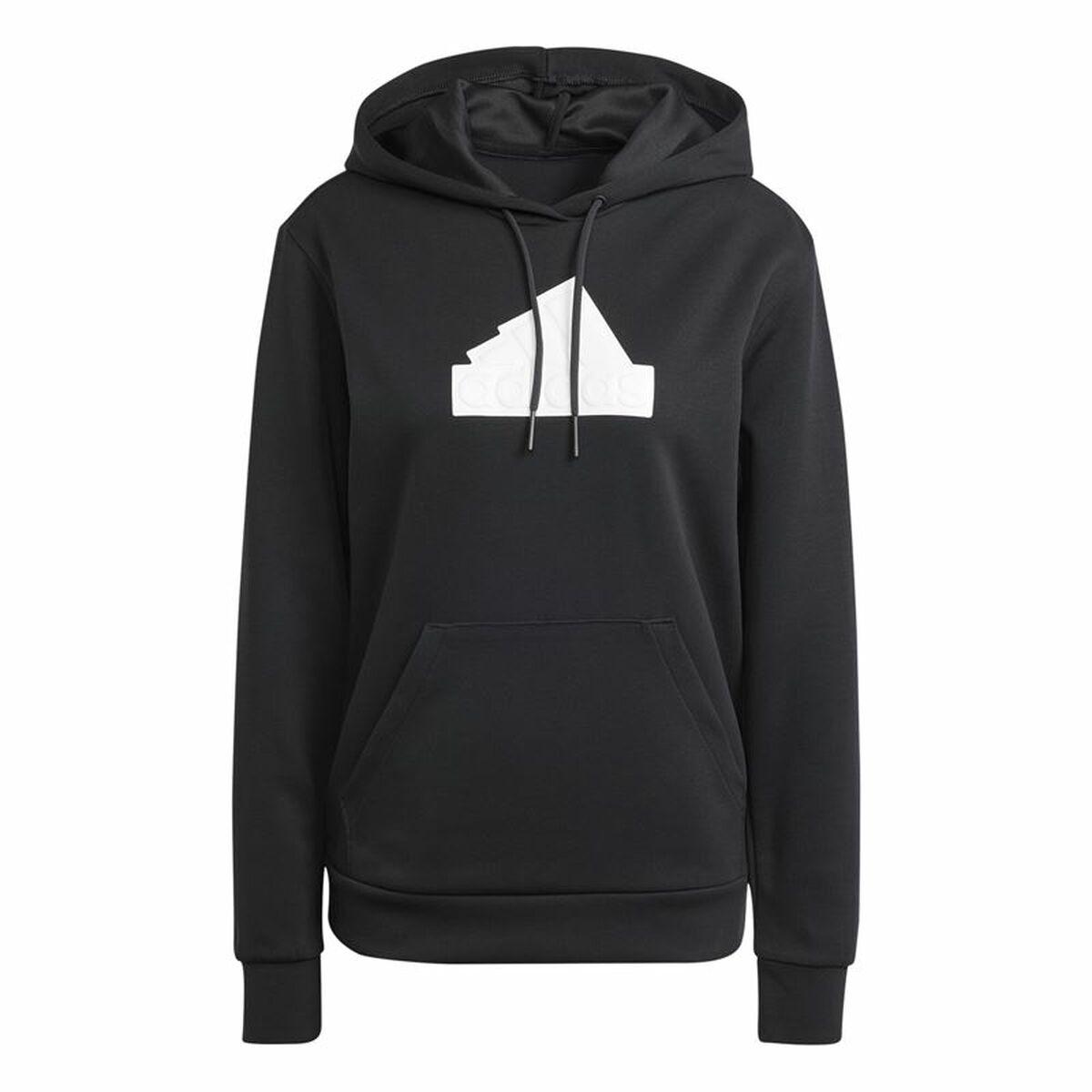 Hættetrøje til Kvinde Adidas Fi Bos Sort M