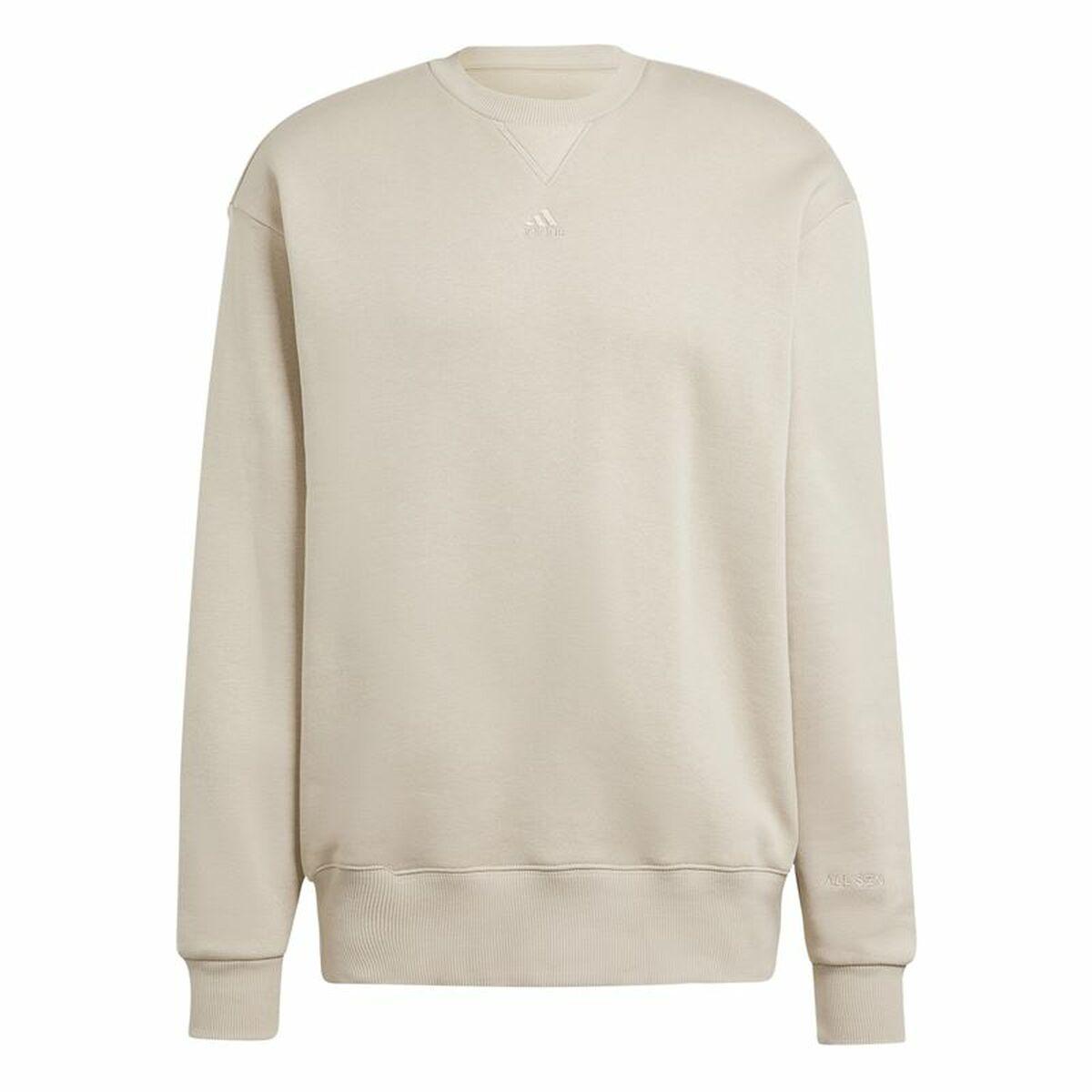 Sweaters uden Hætte til Mænd Adidas All Szn Hvid Beige 2XL