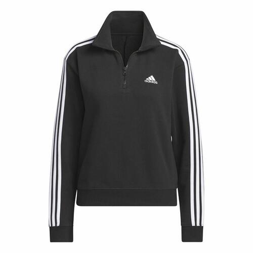 Sportsjakke til damer Adidas 3S Ft Qz Sort S