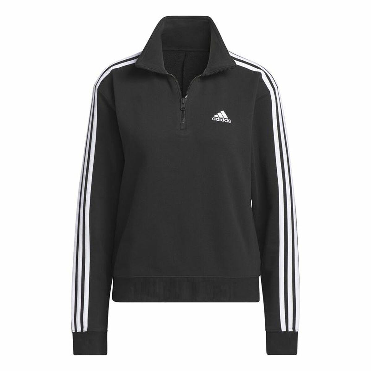Sportsjakke til damer Adidas 3S Ft Qz Sort S