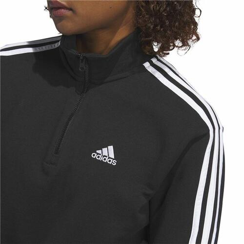 Sportsjakke til damer Adidas 3S Ft Qz Sort S