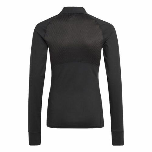 Langærmet T-shirt til Børn Adidas U Tf Wa Ls Sort 5-6 år
