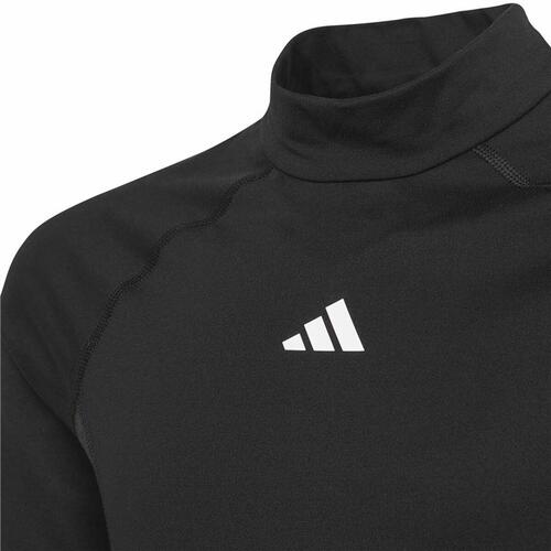Langærmet T-shirt til Børn Adidas U Tf Wa Ls Sort 5-6 år