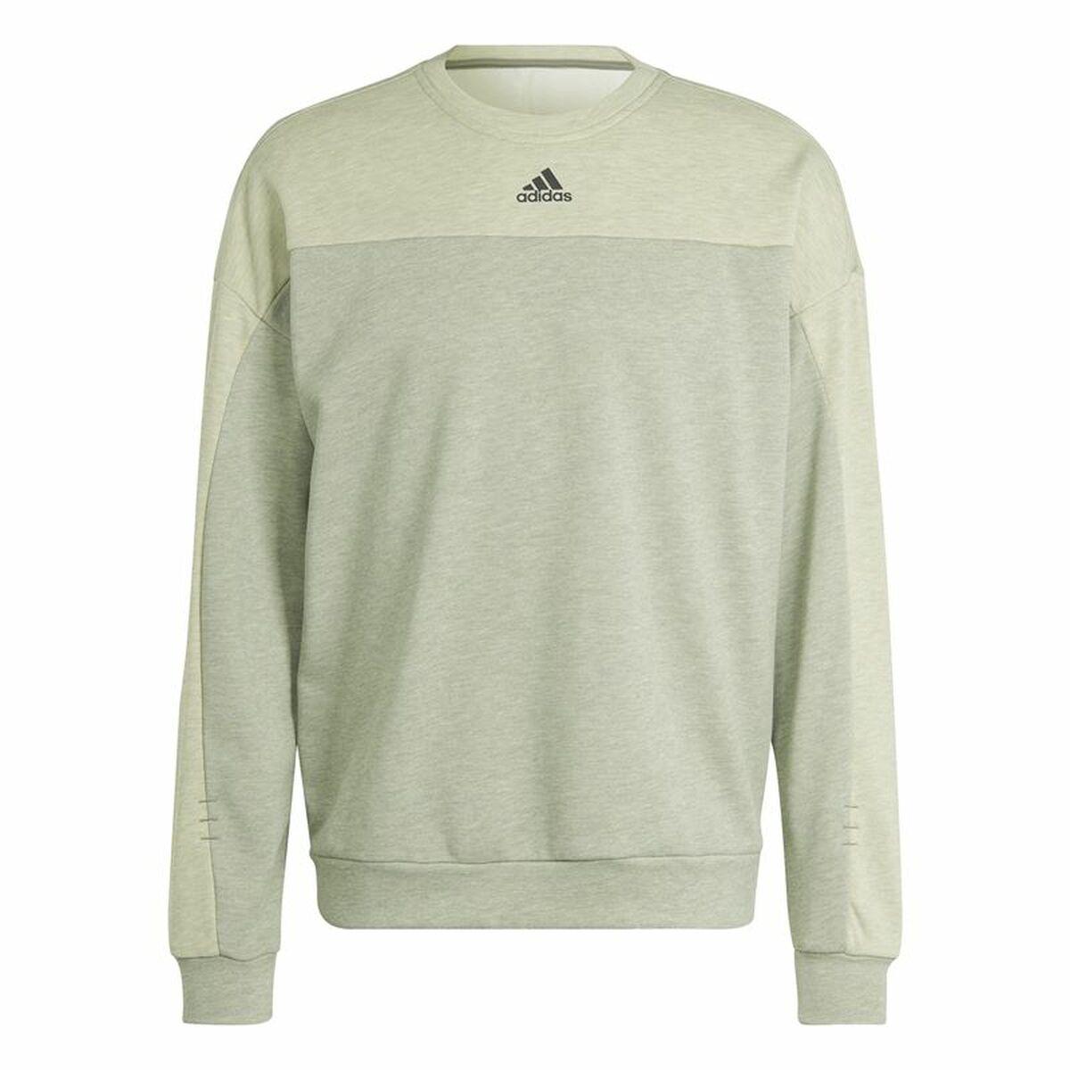 Sweaters uden Hætte til Mænd Adidas Mel Crw Beige XS