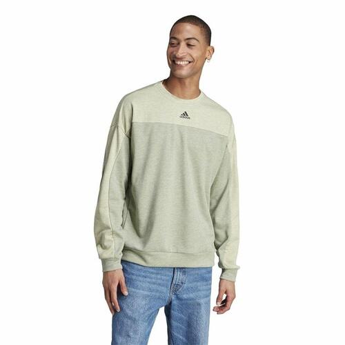 Sweaters uden Hætte til Mænd Adidas Mel Crw Beige XS
