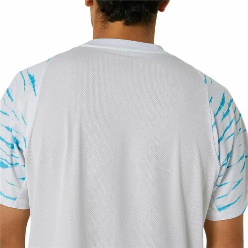 Kortærmet Sport T-shirt Asics Game Ss Top Hvid Lyseblå Tovtrækning XL