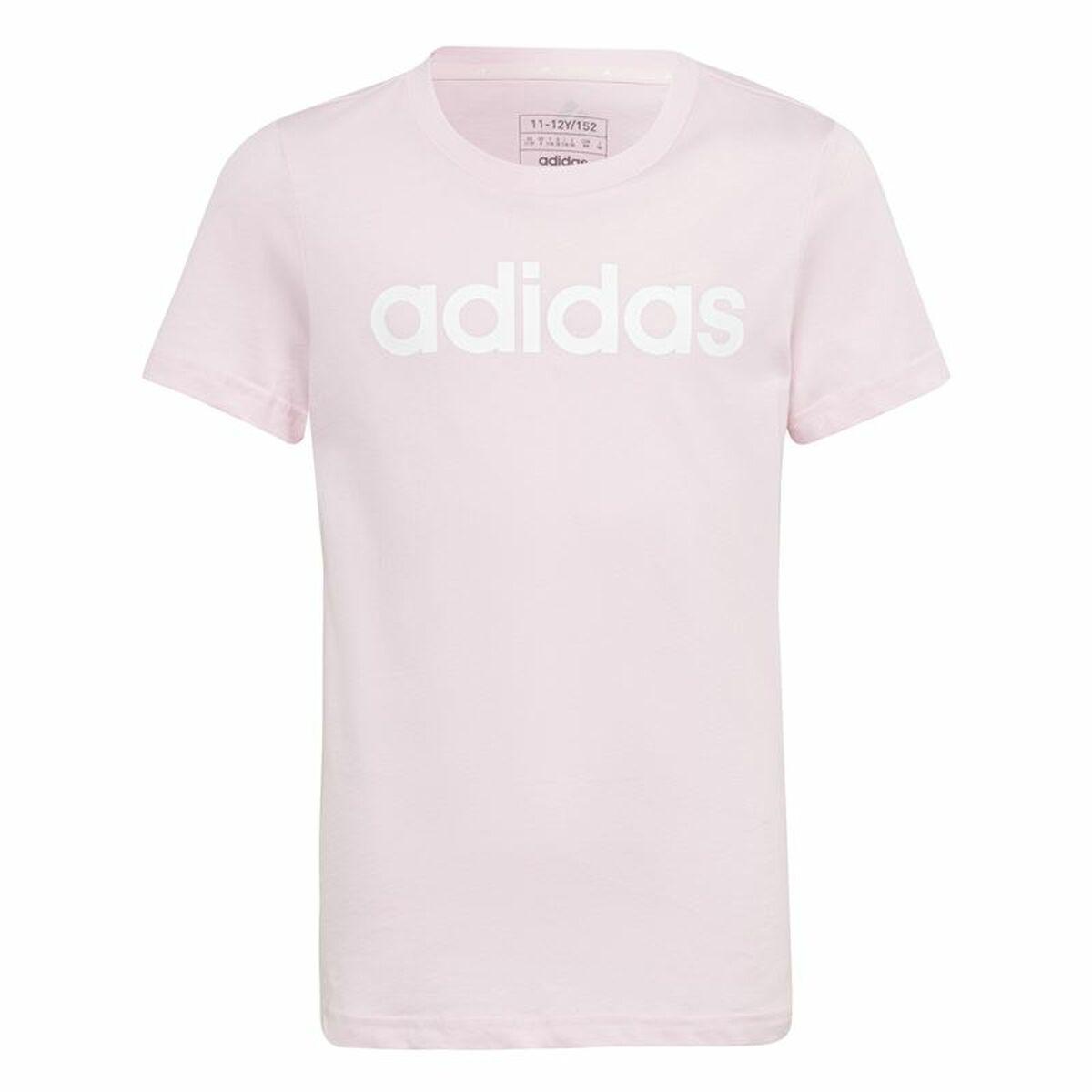 Børne Kortærmet T-shirt Adidas G Lin T Pink 9-10 år
