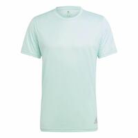 Kortærmet T-shirt til Mænd Adidas Run It Akvamarin XL