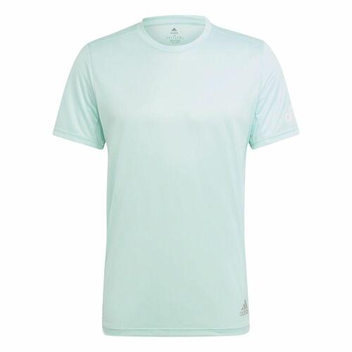 Kortærmet T-shirt til Mænd Adidas Run It Akvamarin XL