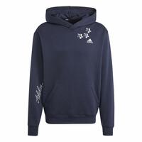 Hættetrøje til Mænd Adidas Bl Fl Hd Q3 Fl Blå Marineblå M