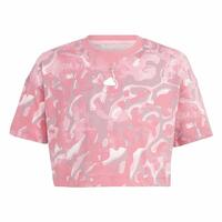 Børne Kortærmet T-shirt Adidas Jg Fi Aop Pink 11-12 år