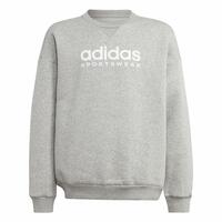 Sweatshirt uden hætte til piger Adidas All Szn Crew Grå 7-8 år