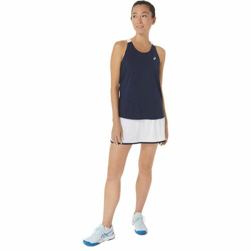 Kortærmet Sport T-shirt Asics Court Blå Mørkeblå Tovtrækning XS