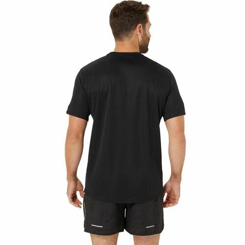 Kortærmet T-shirt til Mænd Asics Fujitrail Logo Ss Top Sort S