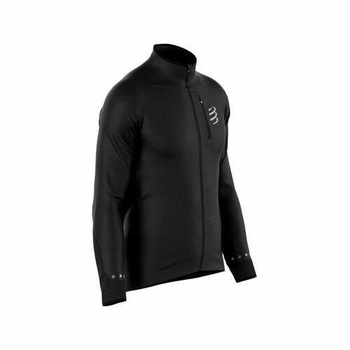 Sportsjakke til Mænd Compressport Hurricane indproof Sort M