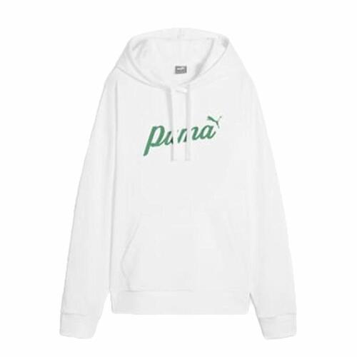 Hættetrøje til Kvinde Puma Essentials+ Script Hvid L