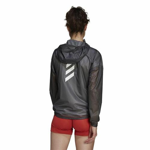 Sportsjakke til damer Adidas Agr Rain J Sort S