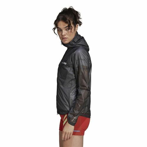 Sportsjakke til damer Adidas Agr Rain J Sort S