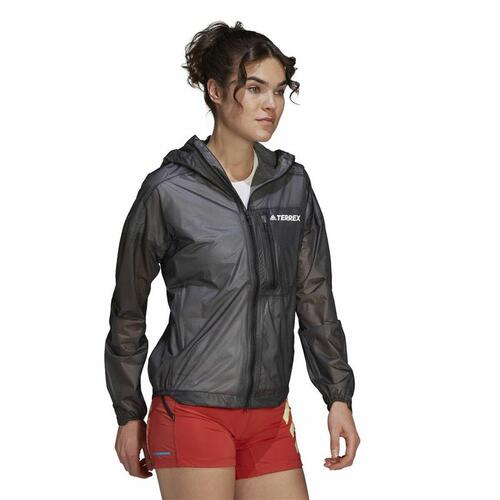 Sportsjakke til damer Adidas Agr Rain J Sort S