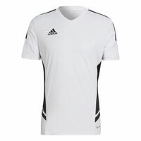 Kortærmet fodboldtrøje til mænd Adidas Con22 Hvid 3XL