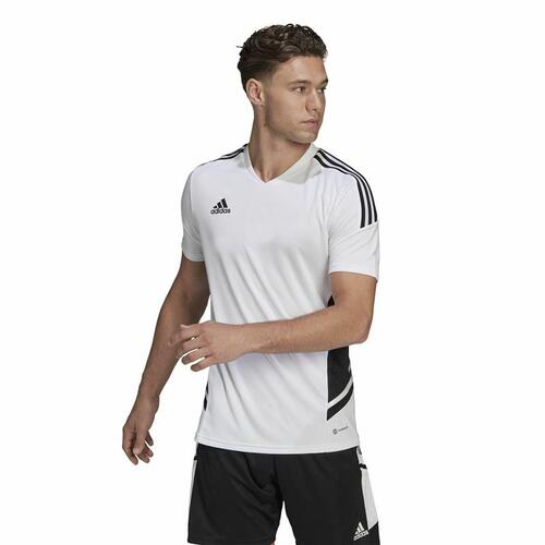 Kortærmet fodboldtrøje til mænd Adidas Con22 Hvid 3XL
