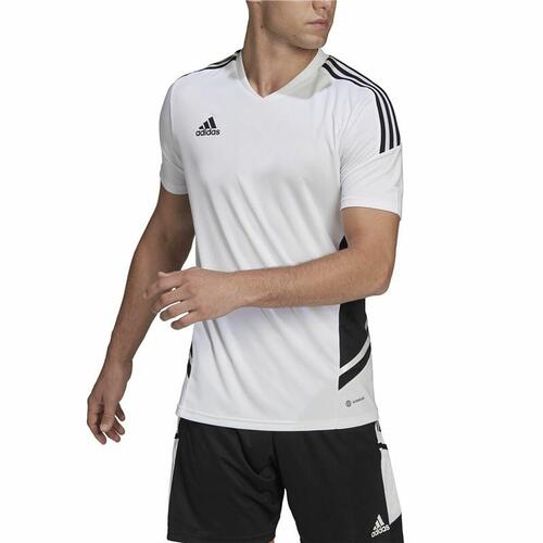 Kortærmet fodboldtrøje til mænd Adidas Con22 Hvid 3XL