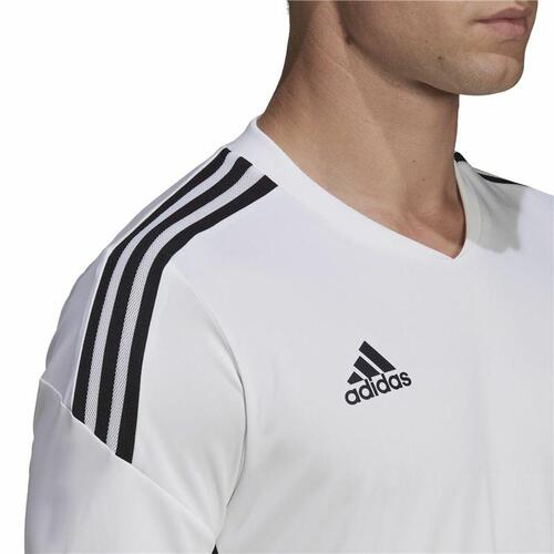 Kortærmet fodboldtrøje til mænd Adidas Con22 Hvid 3XL
