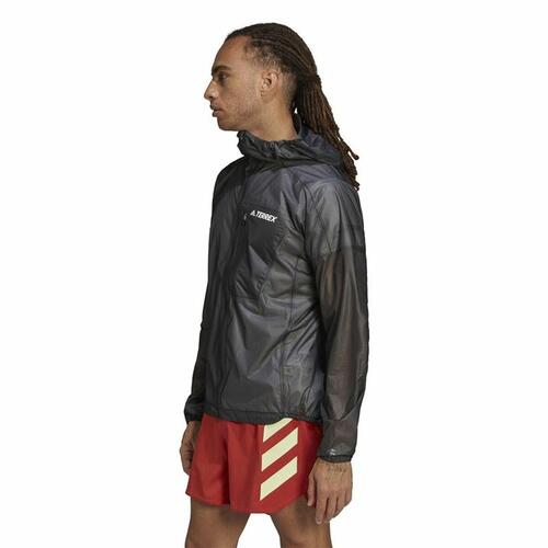 Sportsjakke til Mænd Adidas Agr Rain J Sort M
